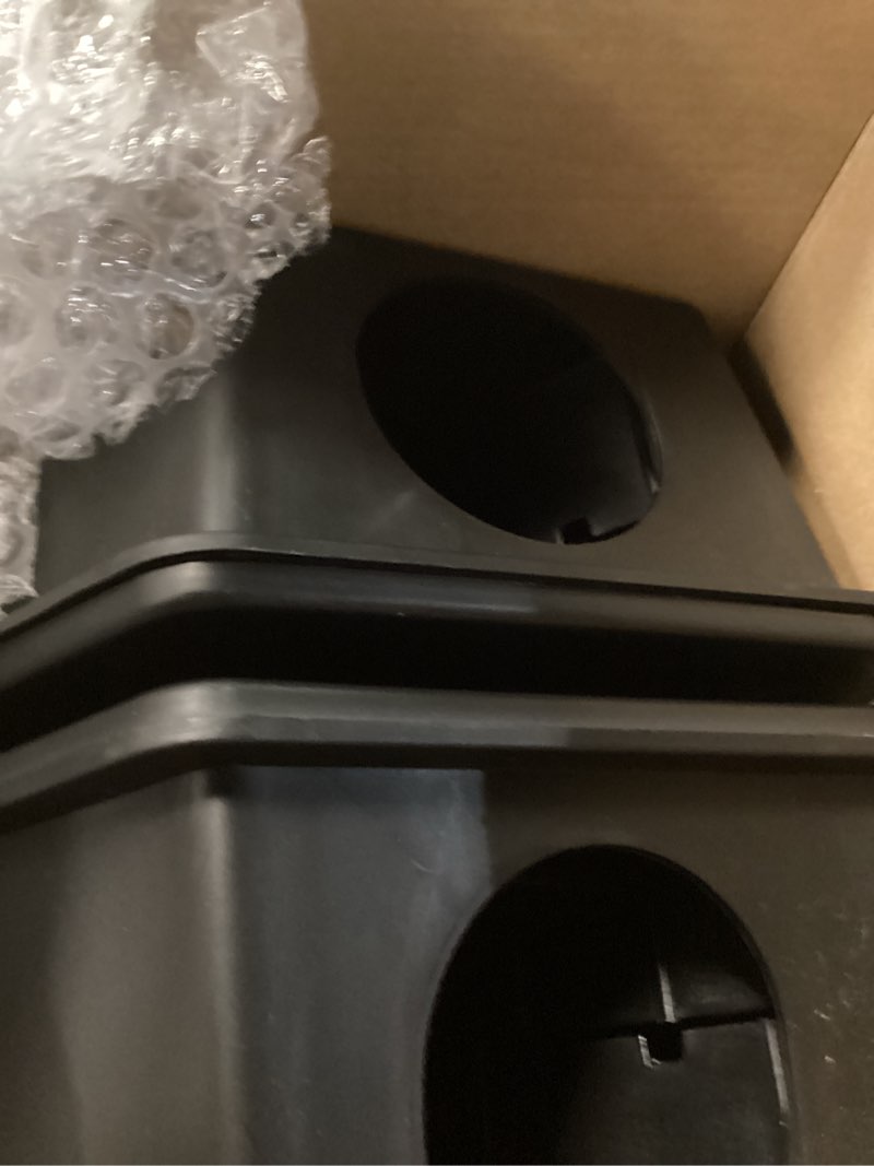 Condition photo showing New/Like New for qualirey 2 pcs rat bait station with keys 13.58 x 8.98 x 3.35 inch rodent station rat traps, keeps children and pets safe indoor and outdoor, bait not included (black) 2 black