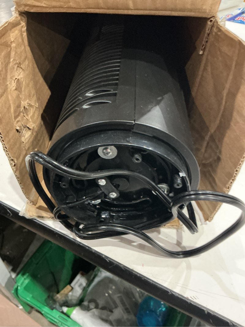 Condition photo showing As Is for philodeco tower fan for bedroom, 40 inch bladeless fan, 80 ° oscillating fan, silent floor fan with remote control led, 4-speed multiple modes, 7h timer, large air outlet