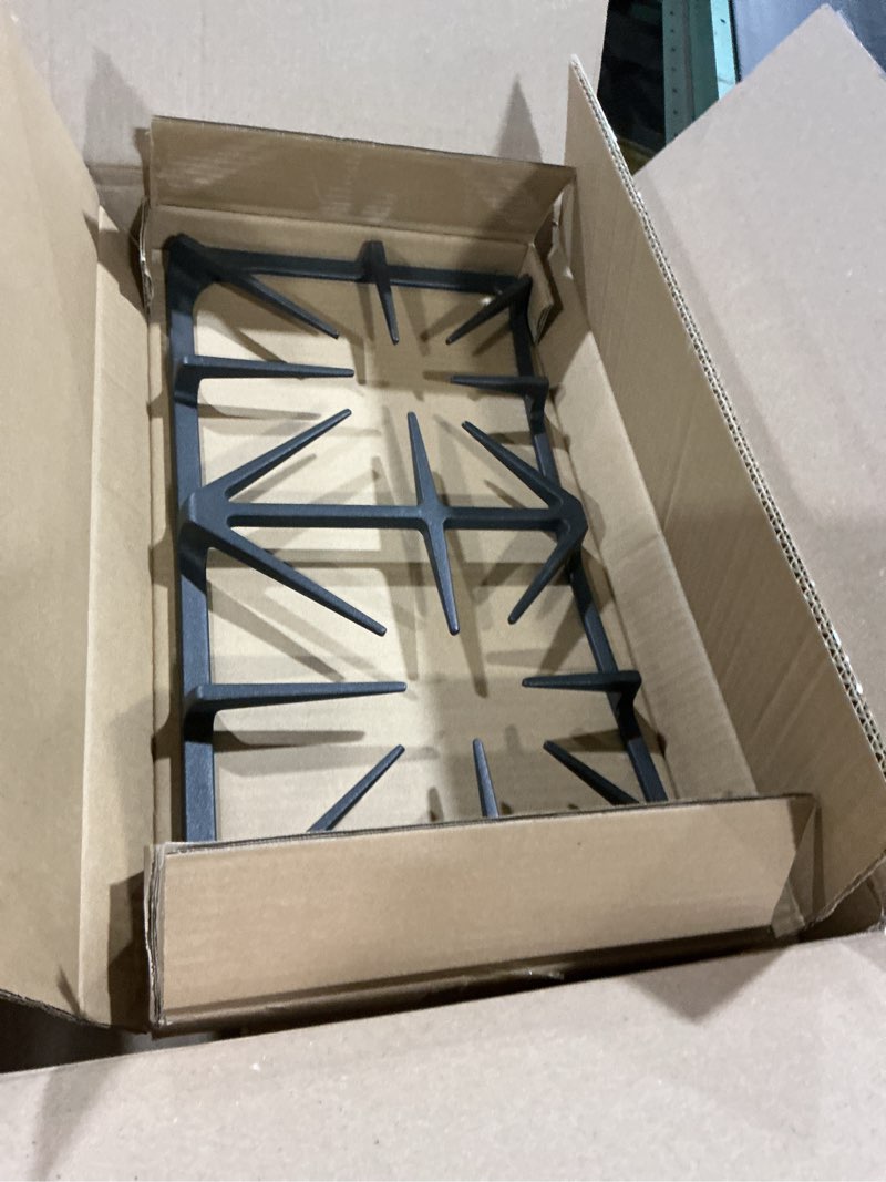 Condition photo showing New/Like New for (Bidding on. 2) WB31X27150 Heavy-duty Cast Iron Center Grate Replacement for GE Gas Stove JXGRATE1 WB31X24737 General Electric Gas Range Burner Grate Stove Surface Top Center Grate Cast Iron Rack