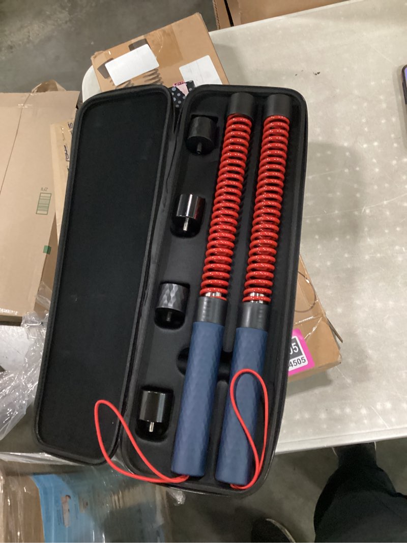 Condition photo showing New/Like New for upgraded ropeless battle ropes for home gym, four adjustable weight levels, weighted workout ropes for hiit, cardio and strength training fitness equipment