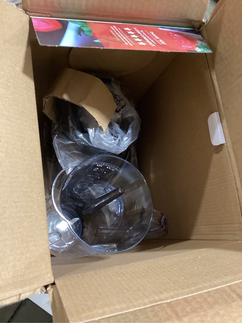 Condition photo showing As Is for BLACK+DECKER 10-Speed Countertop Blender, BL2010BP, 6-Cup Plastic Jar, Dishwasher-Safe, Stainless Steel, Suction Feet