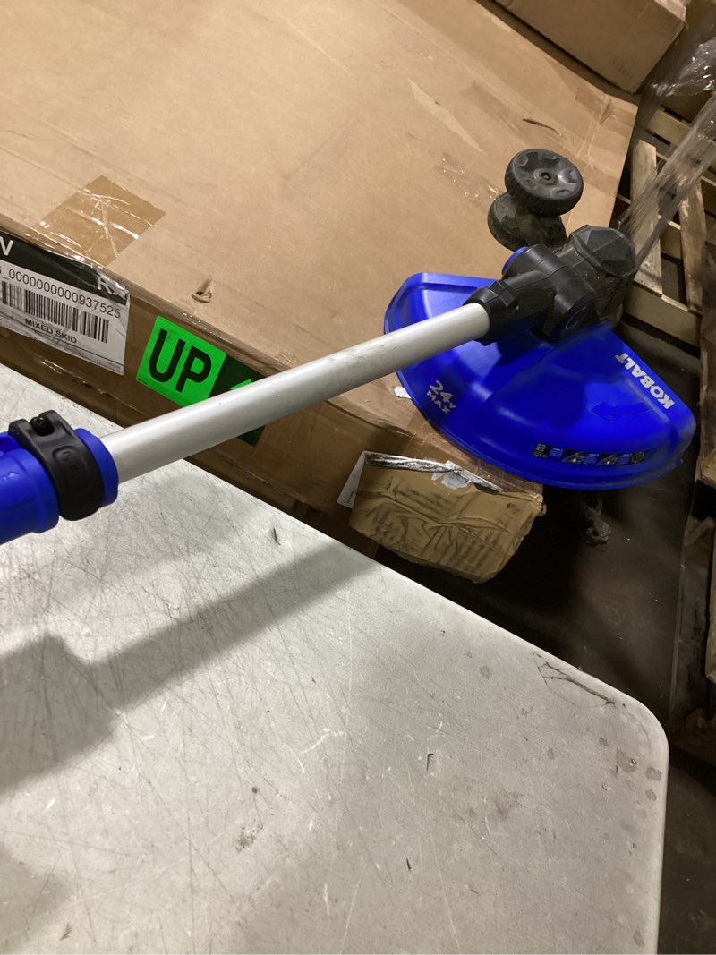 Condition photo showing As Is for kobalt trimmer 24v max battery not included.. 