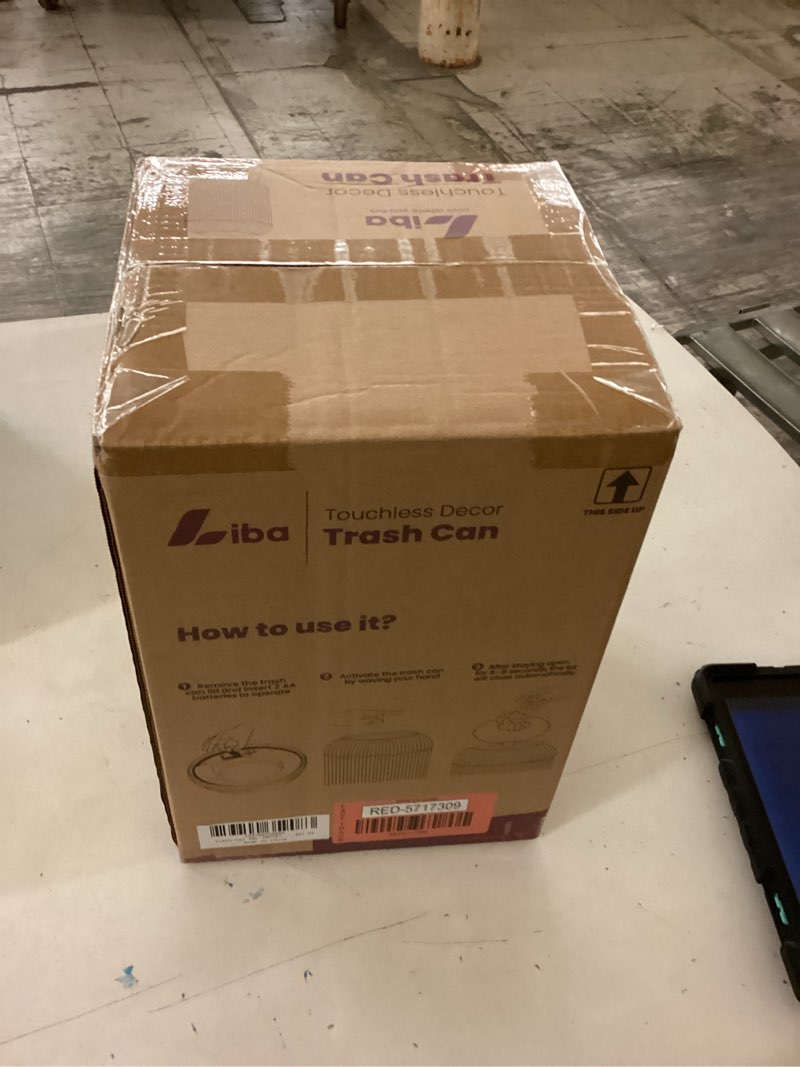 Condition photo showing New/Like New for liba motion sensor trash can  touchless  automatic  waterproof for kitchen  bathroom  white