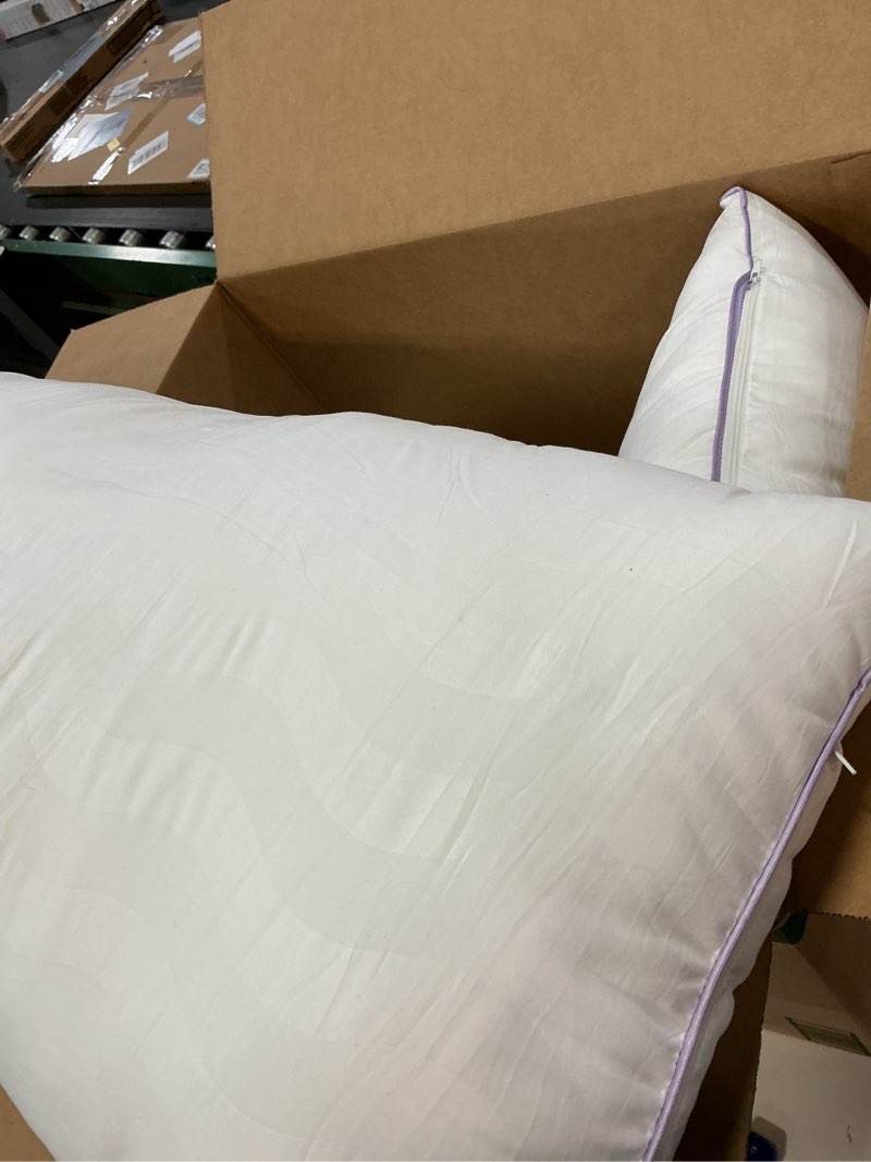 Condition photo showing Good Condition for Dreamara King Size Pillows Set of 2 - Hotel Collection Bed Pillows with Down Alternative Fill, Soft & Supportive for Side, Stomach & Back Sleepers, Fully Machine Washable & Adjustable Loft Design King (U.S. Standard) 2
