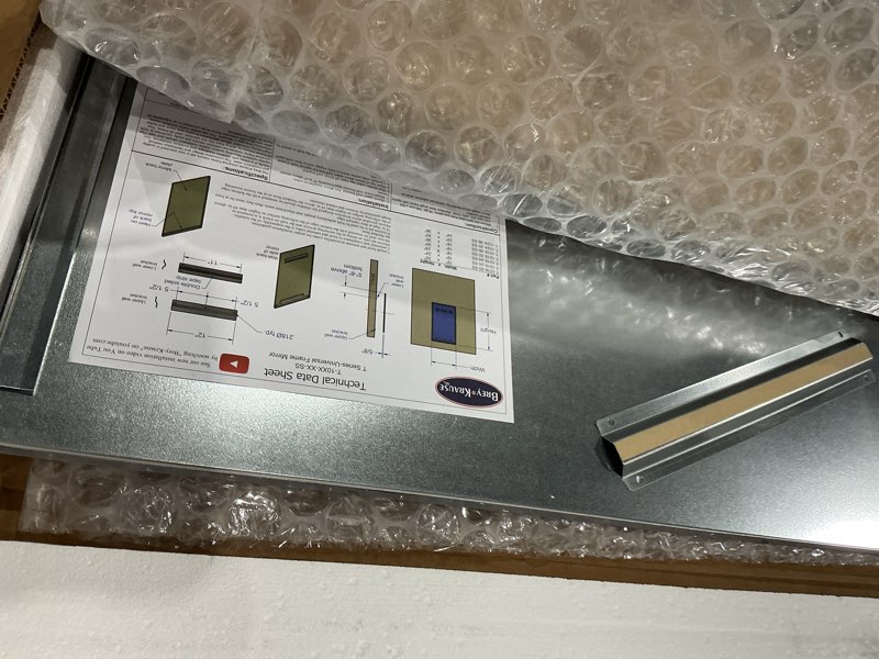 Condition photo showing Good Condition for brey-krause ada fixed tilt mirror - 18 inches wide by 30 inches tall 30"l x 18"w