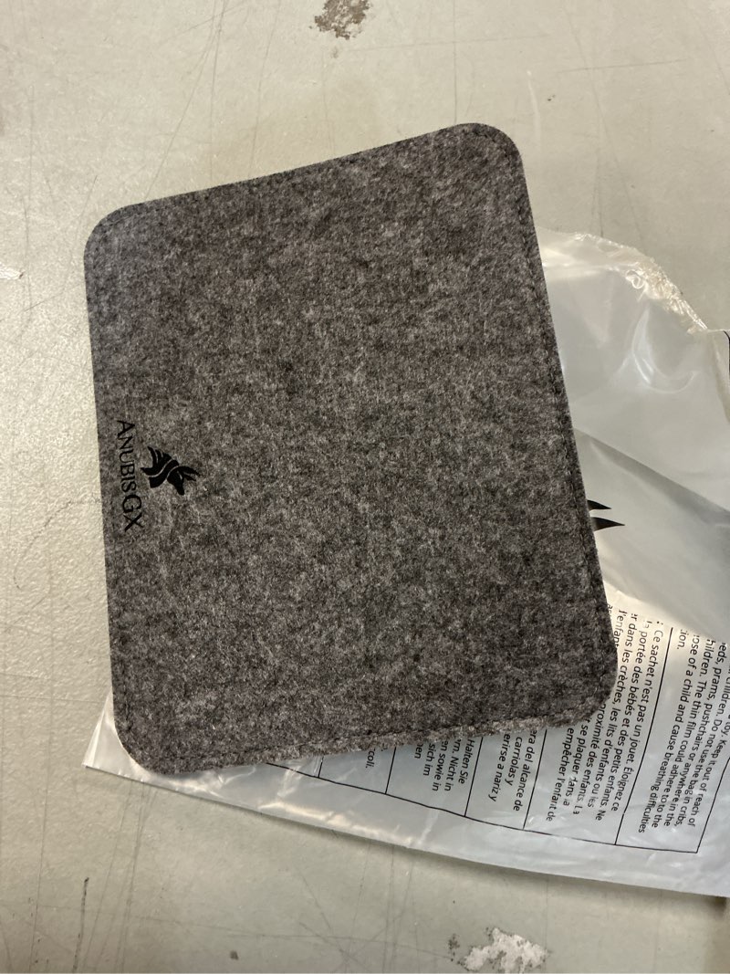 Condition photo showing New/Like New for ANUBISGX Series grey  Gaming Mouse Pad (Small: 8x10) With Light grey  Stitching - Premium Waterproof Computer XL Desk Pad, Large Non-Slip Kawaii Mat Gamer Mousepad Small (8x10) Lightgrey 