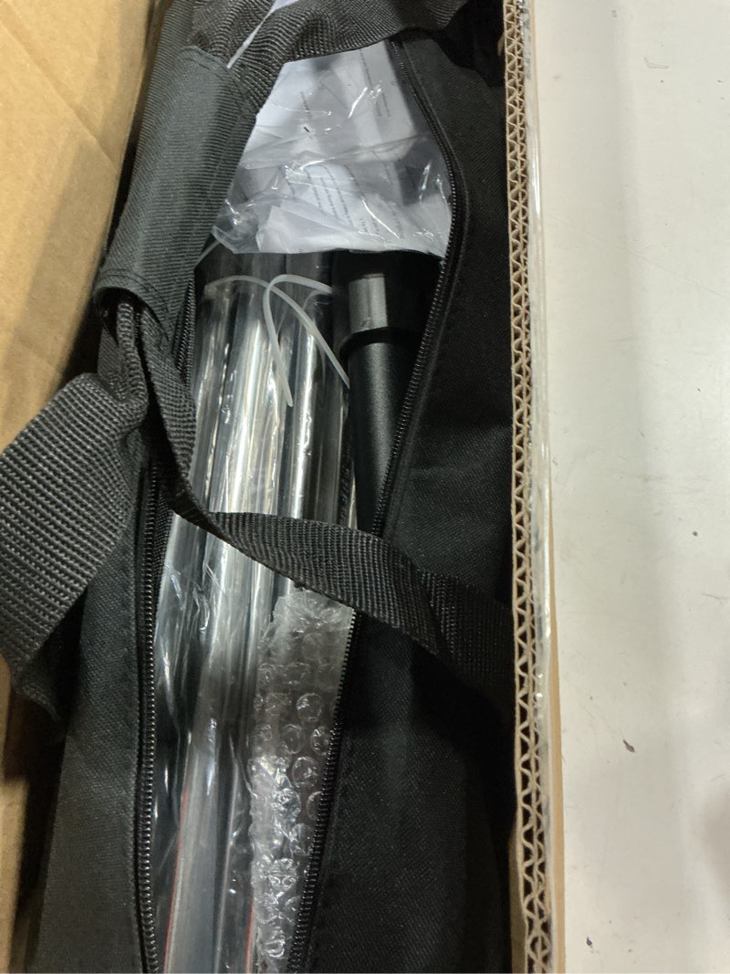 Condition photo showing item condition for EMART Backdrop Stand, 6.5x10 ft Adjustable Photo Background Pipe and Drape Photography Kit with Heavy Duty Metal Flat Base for Parties, Wedding, Video Studio, Birthday - Black 6.5x10ft Black