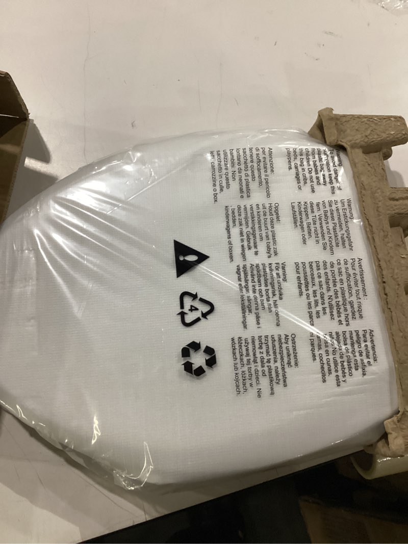 Condition photo showing New/Like New for clirass elongated bidet toilet seat with quiet-close, non-electric bidet mode with dual nozzles, fit elongated toilet seat, adjustable water pressure with brass inlet (elongated)