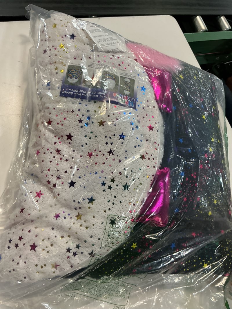 Condition photo showing Good Condition for happy nappers pillow & sleepy sack- comfy, cozy, compact, super soft, warm, all season, sleeping bag with pillow- medium 54” x 20”, shimmer unicorn | plush 2-in-1 animal pillow and sleepy sack, machine washable soft material, ideal for sleepovers and cozy napping at home medium (54" x 20") shimmer unicorn