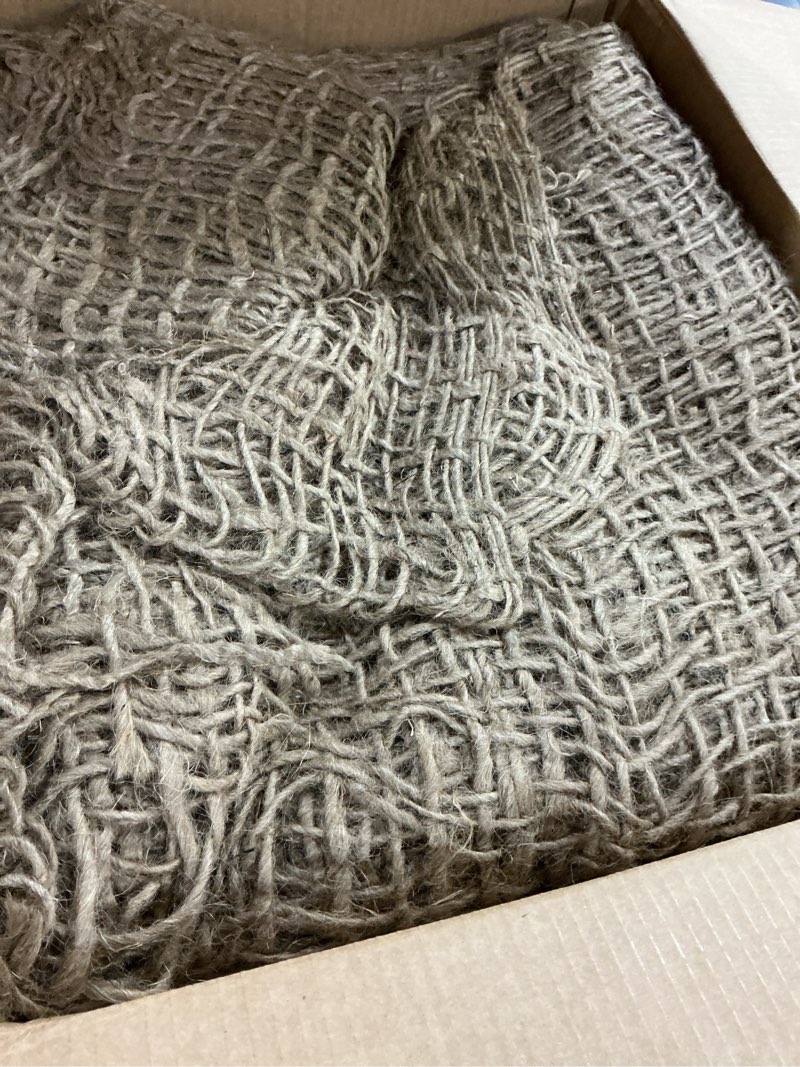 Condition photo showing Good Condition for jute erosion control, soil saver mesh blanket - 48" wide x 20 yards (60 feet long) - 240 sq. ft. coverage