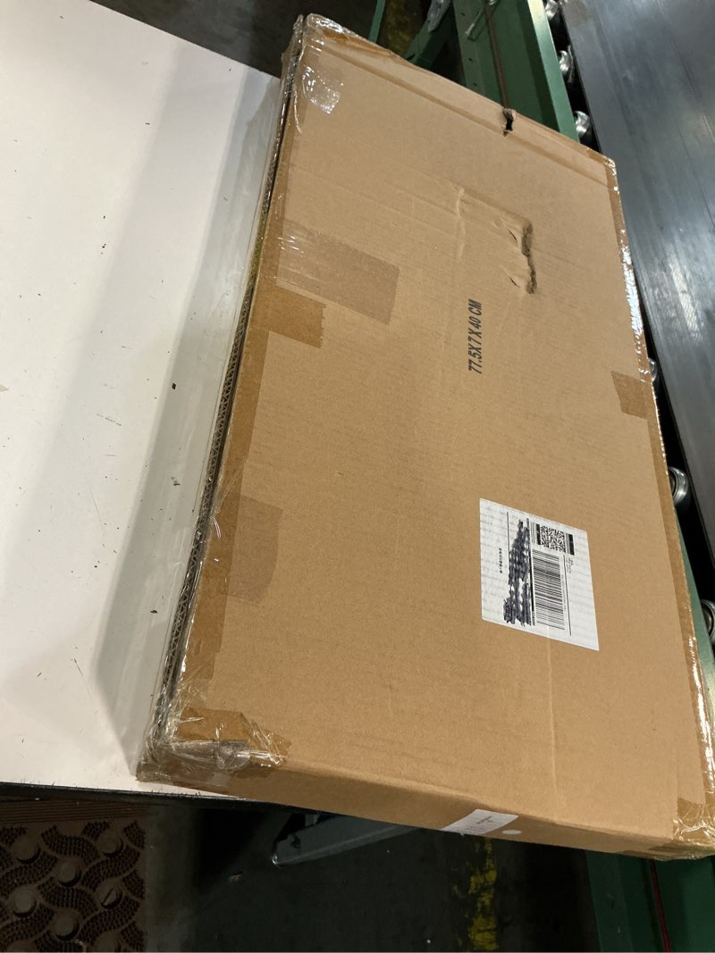 Condition photo showing New/Like New for b fsobeiialeo ottoman with storage for living room, sherpa folding storage ottoman foot rest, 30 inches collapsible bedroom bench white cream 30"*15"*15" white