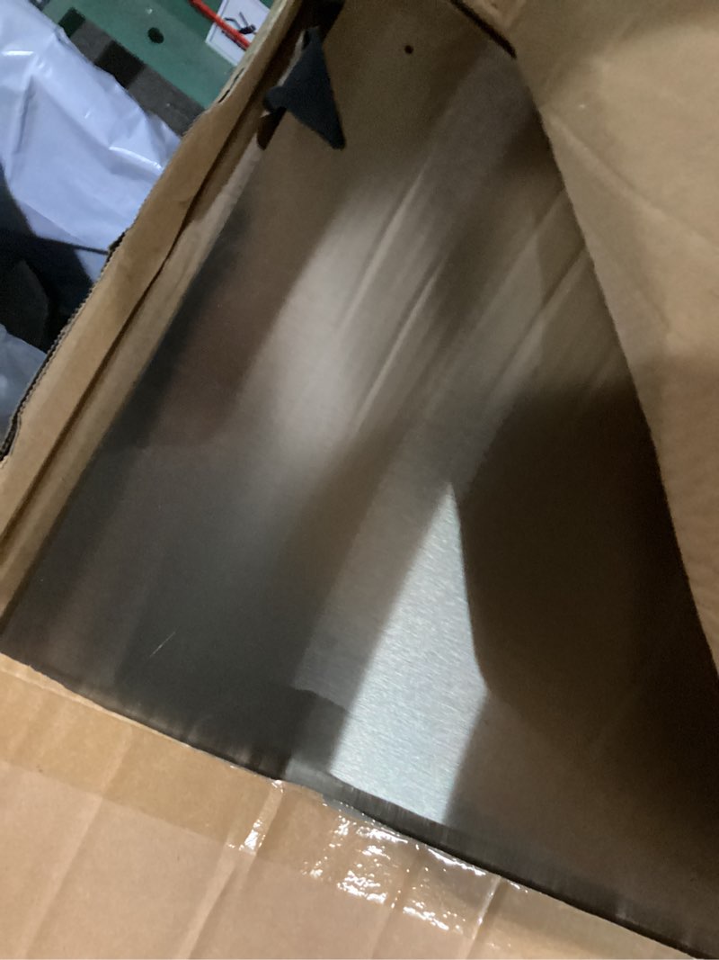 Condition photo showing Good Condition for zsttion Stainless Steel Backsplash ?24 x 30Inch Range Hood Stove Backsplash for Kitchen Wall?Stainless Steel Sheet Four Pre Drilled Holes for Easy Installation (1)