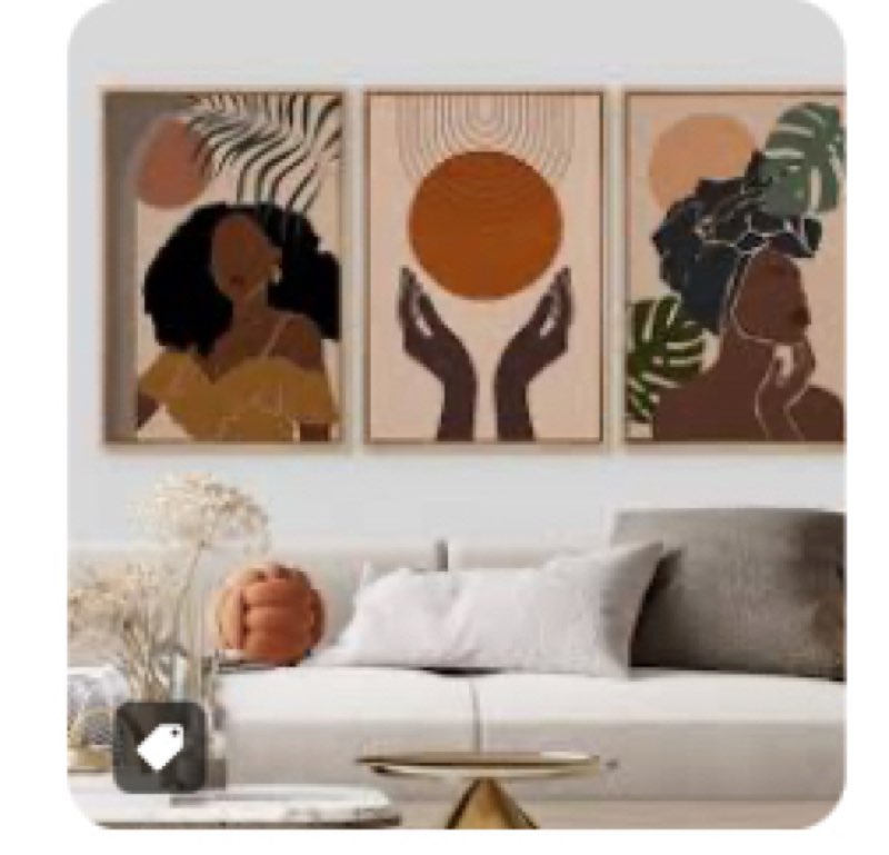 African American Stylish Black Woman Female Portrait Mid-Century (incomplete, 1 piece only)