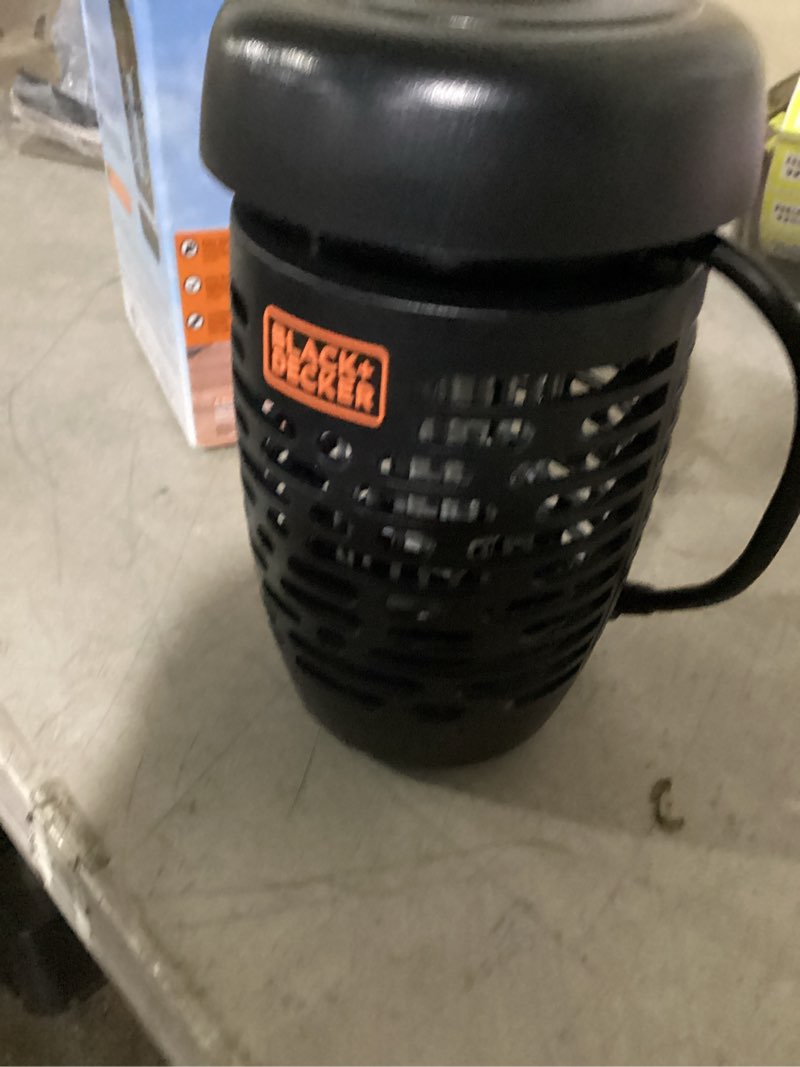 Condition photo showing Good Condition for black+decker bug zapper electric lantern with insect tray, cleaning brush, light bulb & waterproof design for indoor & outdoor flies, gnats & mosquitoes up to 625 square feet