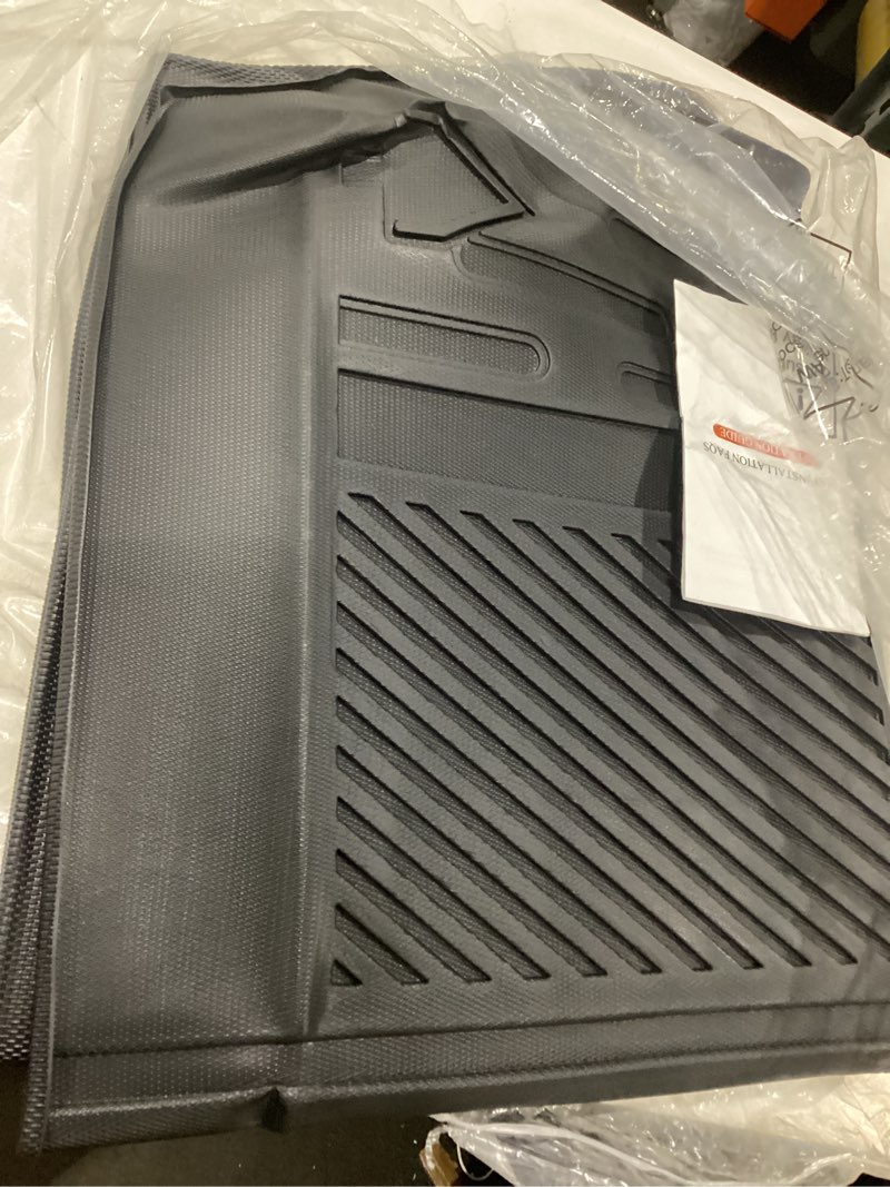 Condition photo showing As Is for mabett seat back cover and cargo liner for ford bronco 4 door accessories, all-weather backrest protector trunk mat fit bronco 2021-2024 seat back cover & truck mats