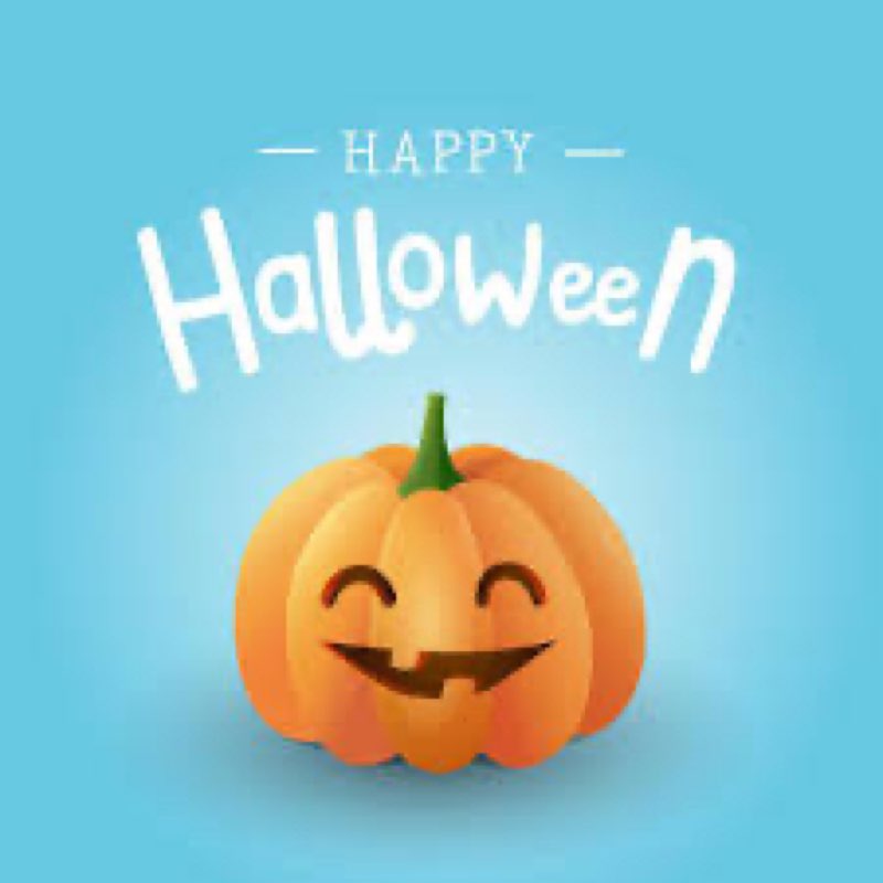 Happy halloween blue cards