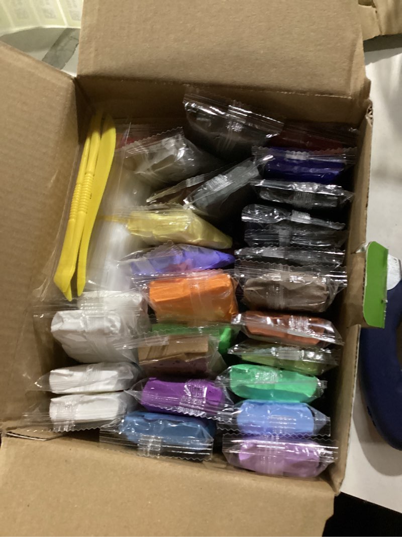 Condition photo showing Good Condition for FlyFlag Air Dry Clay - 100 Colors, Ultra Light and Soft, Non-Toxic Modeling Clay for Kids with Tools and Tutorials, for Creative Play and Learning Multicolor