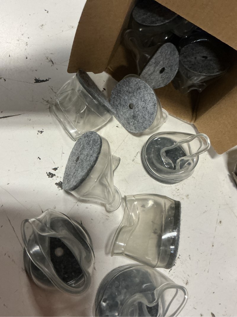 Condition photo showing Good Condition for 32 pcs chair leg floor protectors - silicone felt pads, scratch-proof & noise-free, easy smooth moving, large size (fits round chair legs: 1-5/16" to 2" diameter)? universal large clear-32pcs