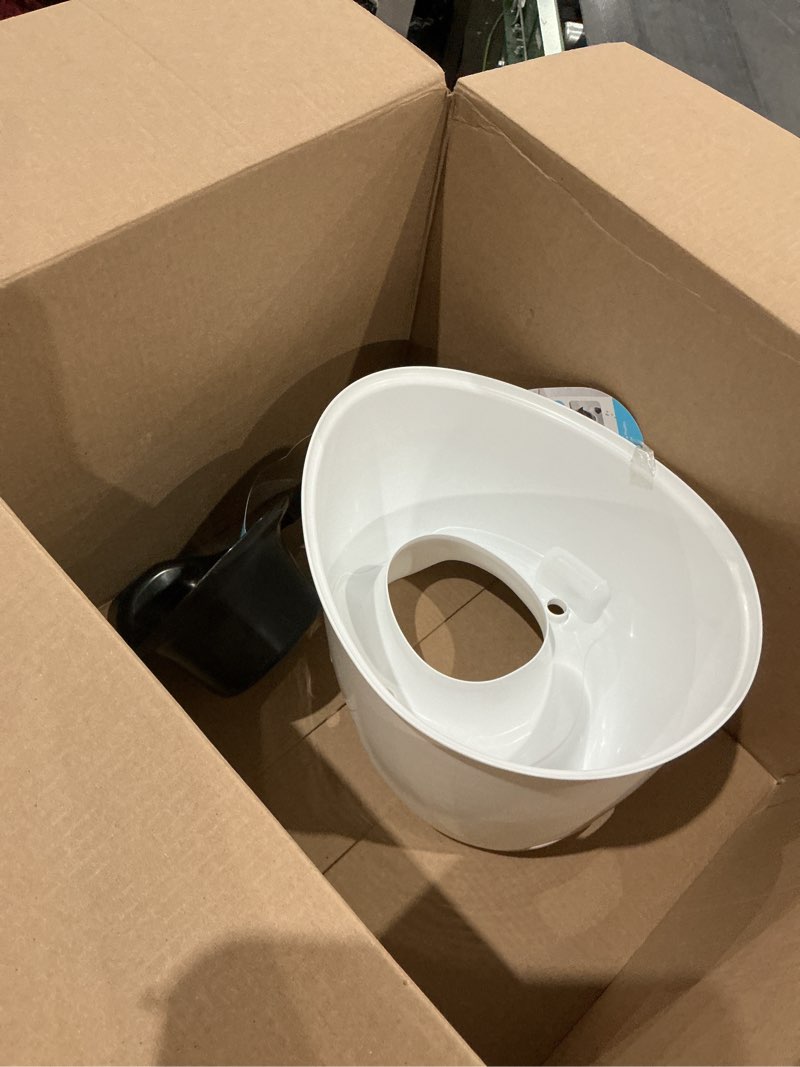 Condition photo showing As Is for fisher-price™ toddler toilet penguin potty training seat, portable chair with handles for kids and removable bowl black