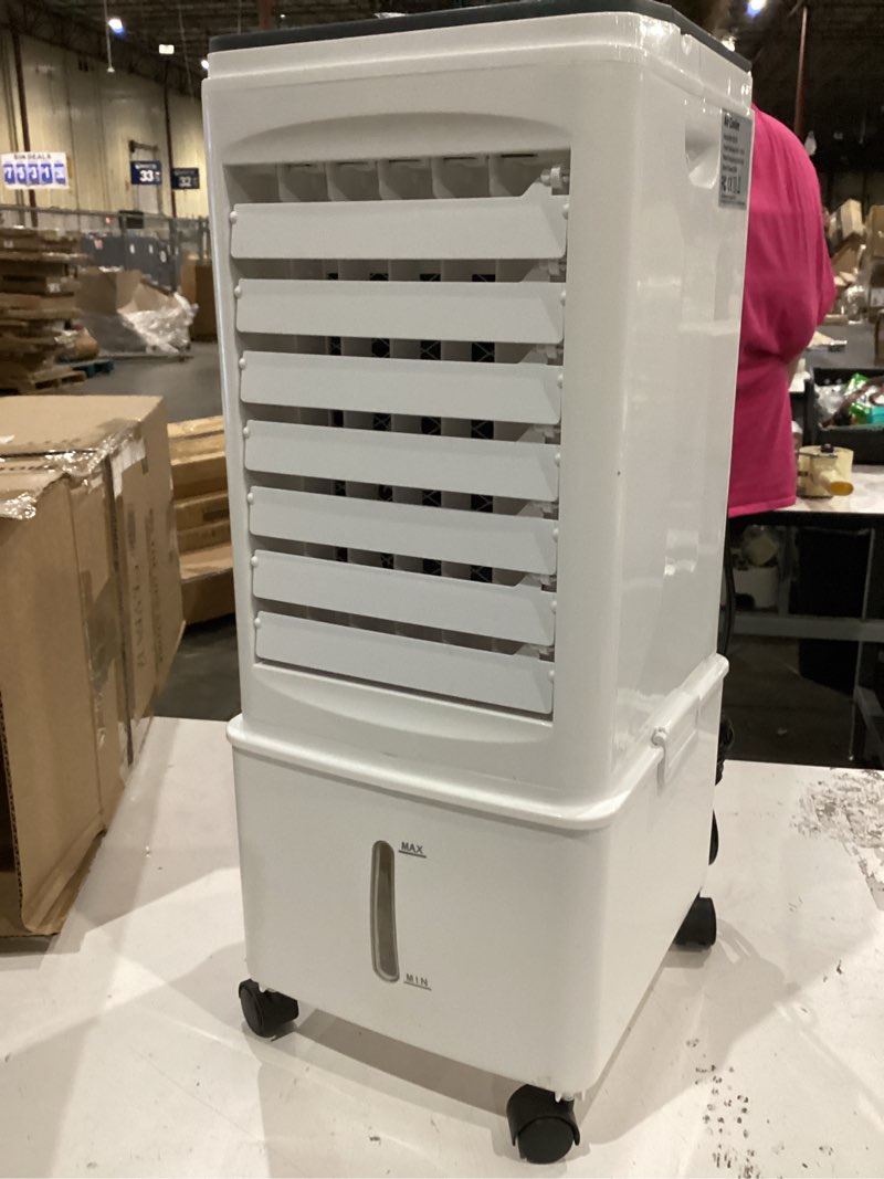 Condition photo showing Good Condition for portable air conditioners, portable ac unit, evaporative air cooler w/2.5gal tank, fast cooling, 3 speeds, windowless air conditioner w/7h timer, swamp cooler for room home office garage white black