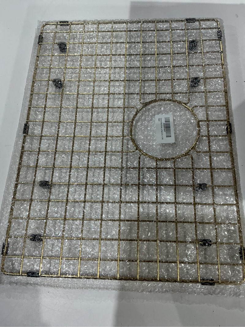 Condition photo showing Good Condition for starstar sinks protector matte gold 304 stainless steel kitchen sink bottom grid, rack (20 l x 15 w)