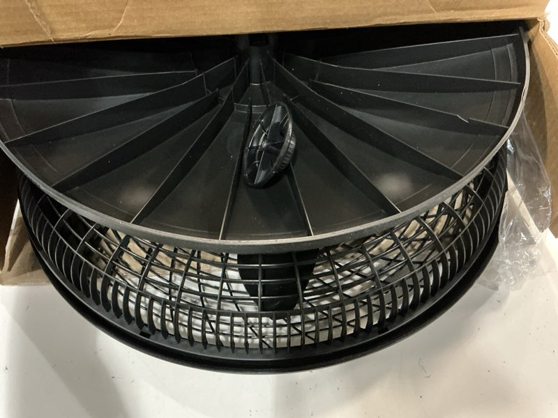 Condition photo showing Good Condition for lasko oscillating cyclone pedestal fan, adjustable height, timer, remote control, 3 speeds, for bedroom, living room, home office, 18", black, 1843