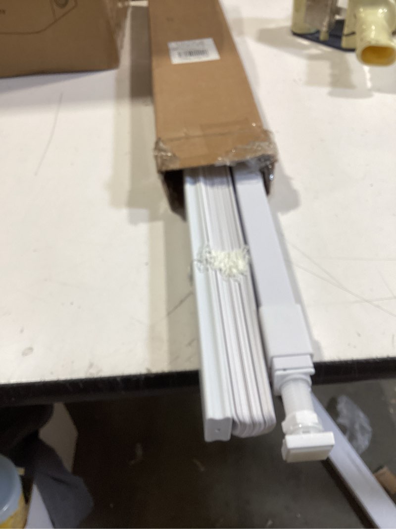 Condition photo showing Good Condition for lazblinds no tools no drill 1" vinyl mini blinds, cordless blinds for windows, light filtering horizontal window blinds & shades, 26" w x 72" h, white cordless-white 26" w x 72" h