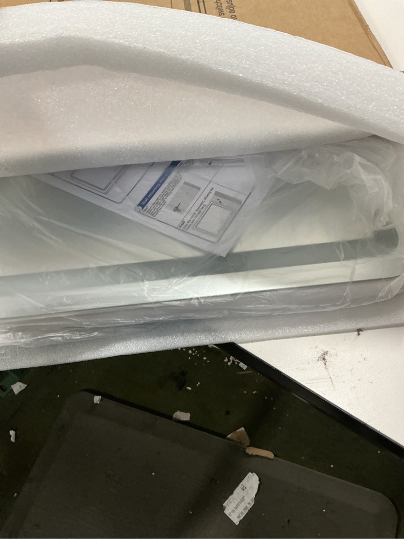 Condition photo showing New/Like New for ROLOVE 23x18 Inch Vanity Mirror with Lights, 3-Color Modes, Dimmable LED Mirror with Touch Control - Large Makeup Mirror for Dressing Room (Wall/Tabletop Mount) White 23"x18"