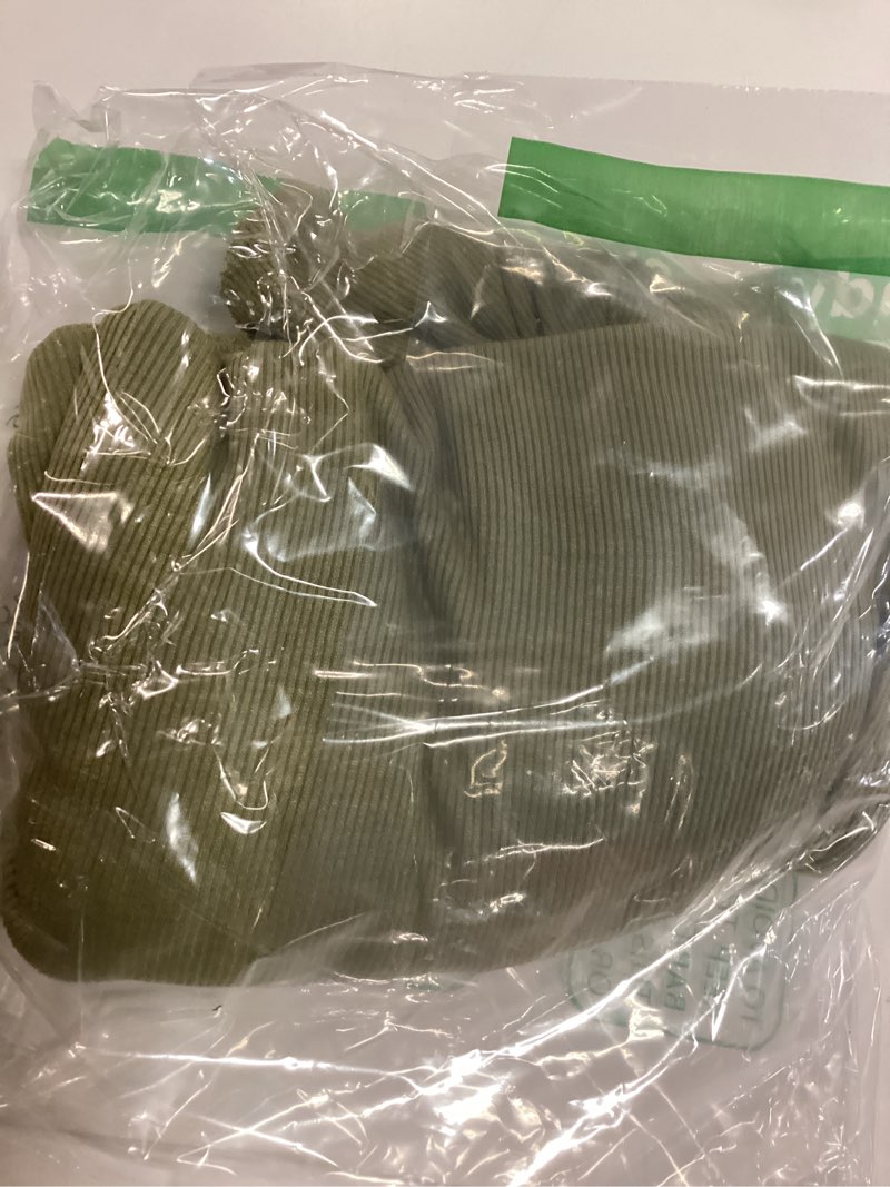 Condition photo showing Good Condition for tankaneo womens off the shoulder top sleeveless slim fit stretchy tank top y2k casual t shirts medium army green
