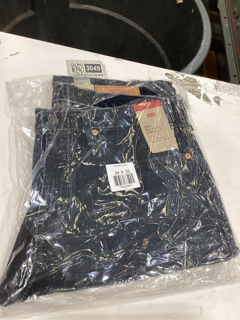 Condition photo showing New/Like New for Levi's Men's 559 Relaxed Straight Jeans (Also Available in Big & Tall) Standard 34W x 32L Navarro