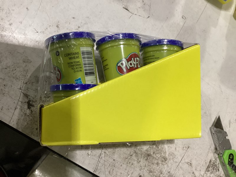Condition photo showing New/Like New for 6pack play doh, dark blue, 3oz