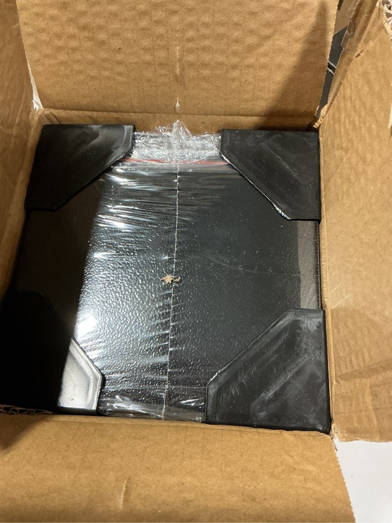 Condition photo showing New/Like New for yuanshikj safe box with electronic keypad, small hidden steel security lock box with key, 0.23 cubic feet, 9.05" w x 6.69" d x 6.69" h, for jewelry gun cash use storage money (black)