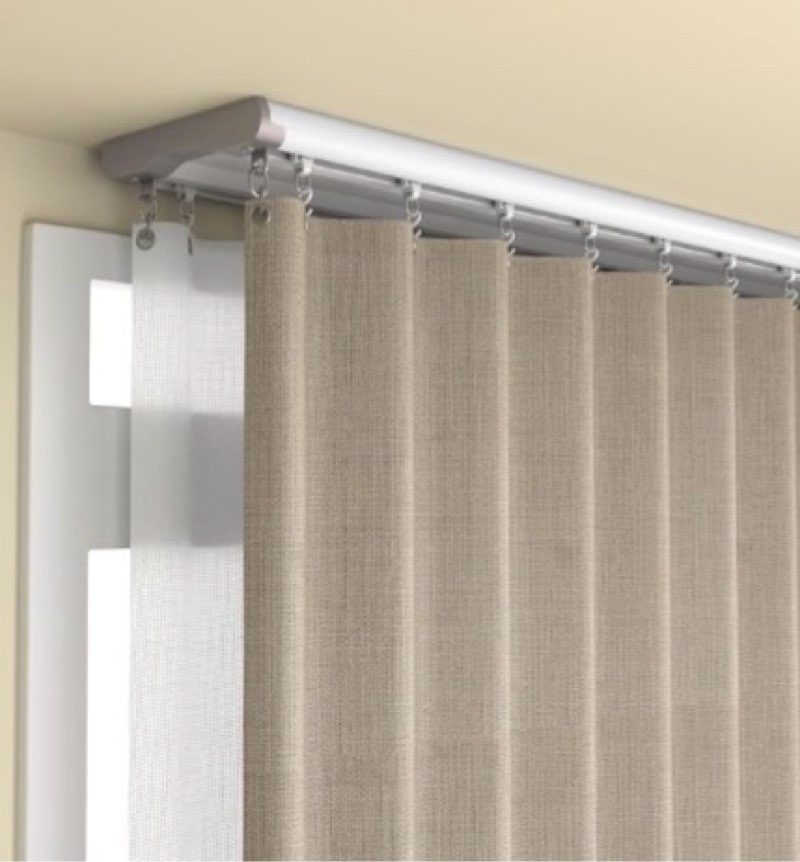 double curtain track wall mount, ceiling conjoined drop curtain rail, heavy duty rod for living room