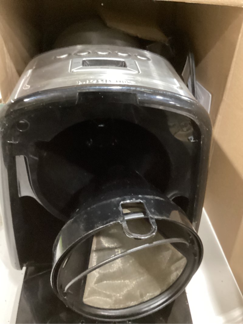 Condition photo showing As Is for Cuisinart 12-Cup Coffee Maker, Programmable PerfecTemp Thermal Carafe Coffee Machine with 1-4 Cup Setting, Brew Strength Control and Brew Pause, Stainless Steel, DCC-3400NAS, Silver