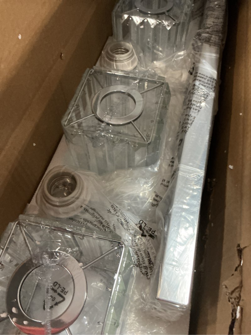 Condition photo showing Good Condition for aipsun vanity light fixtures crystal bathroom lighting fixtures chrome vanity light for bathroom (exclude bulb) chrome 23 inch