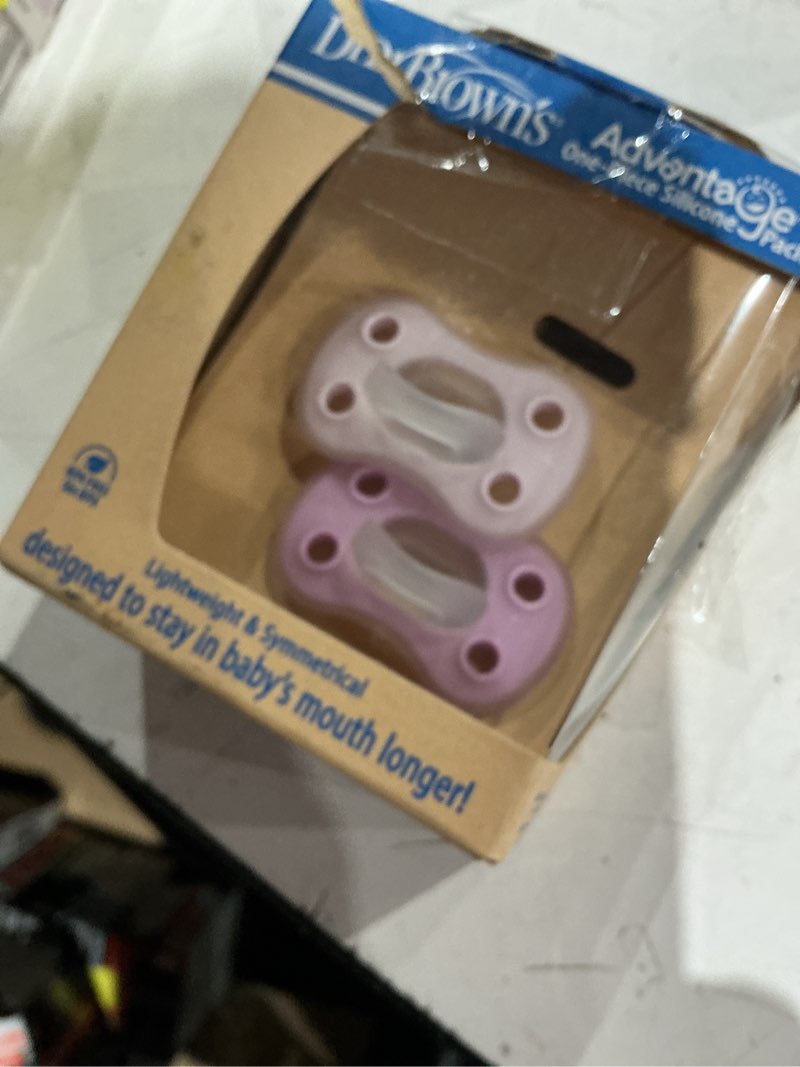 Condition photo showing Good Condition for dr. brown's advantage one-piece silicone baby pacifier, fully symmetrical, neutral, 0-6m,2 pack