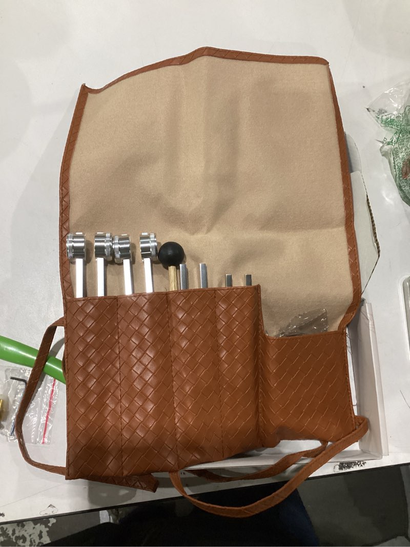 Condition photo showing New/Like New for Tuning Forks for Healing Set- Includes(528Hz, 432Hz, 136.1Hz, 128Hz), with Vegan Leather Pouch &Activator, for Chakra Balance/Sound Therapy/Yoga/Meditation/Stress &Relaxation,