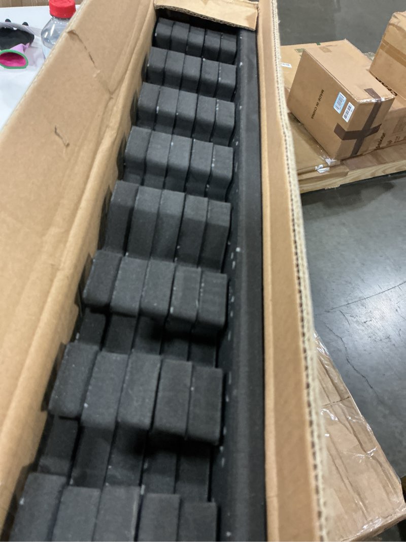 Condition photo showing Good Condition for PRAISUN 0.6" Thicker Rubber Top Gym Flooring for Home Gym, 6 Pcs 24 Sq Ft Workout Mats, Exercise Mat, Interlocking Rubber Floor Mats with High Density EVA Foam for Garage, 24 x 24in, Black/Grey 6 Tiles (24 Sq Ft) Black/Grey
