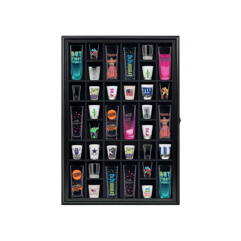 26'' h x 18'' w solid wood display case