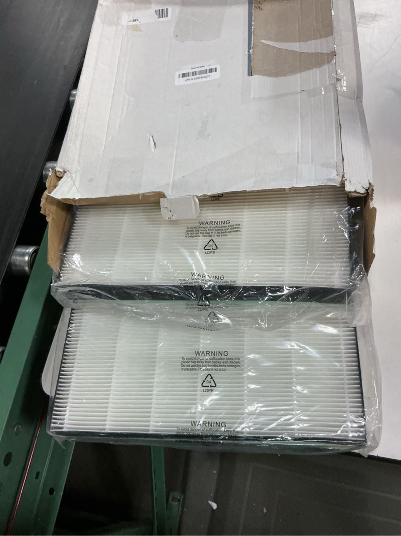 Condition photo showing Good Condition for 2 pack hepa replacement air400 filter for bissell air400 air purifier, hepa activated carbon pack 3365, include 2 pack 2521 true hepa filters and 8 pack pre-filters, 1 pack 2520 active carbon filters