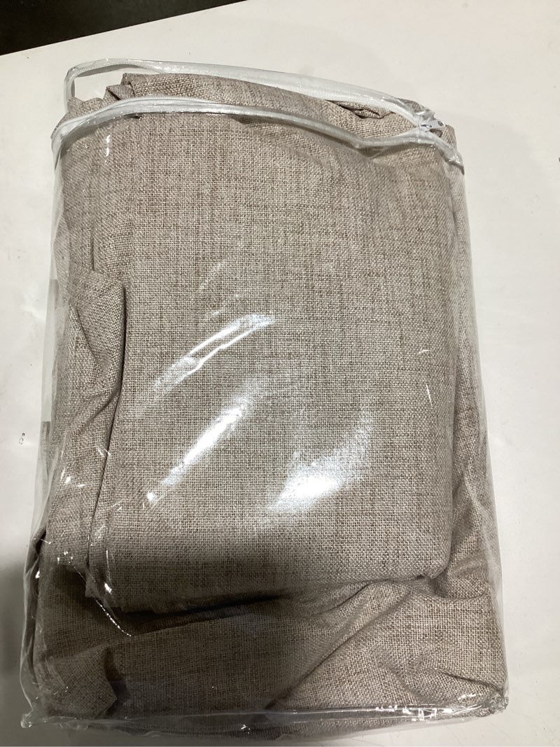 Condition photo showing Good Condition for MIULEE 100% Blackout Linen Textured Curtains for Bedroom Solid Thermal Insulated Natural Beige Gromm
