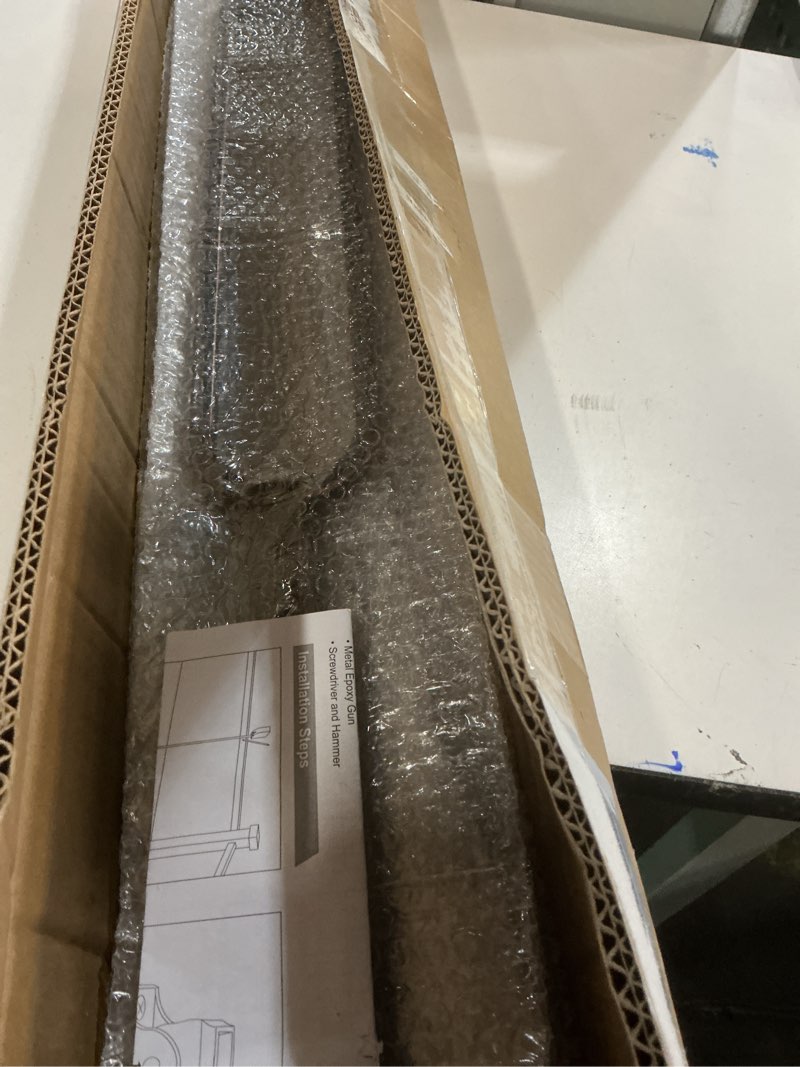 Condition photo showing New/Like New for oil rubbed copper staircase balusters - 1/2inch x 44inch plain iron balusters and single oval with swivel shoes, metallic color railing with shine (oval series 10pk) oil rubbed copper oval series 10pk