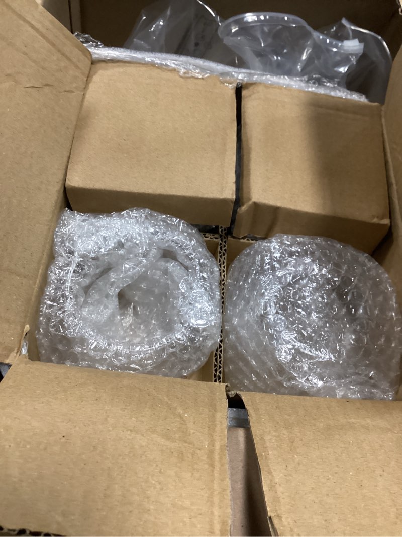 Condition photo showing Good Condition for 12 Pcs Glass Bubble Bowl Vase Bulk, Clear Round Glass Centerpiece Bowls for Valentine's Wedding Table Decor, Fish Flower Bud Vase Terrarium for Event Party DIY (3.5" h X 4.7" w) 12 3.5"H x 4.7"W