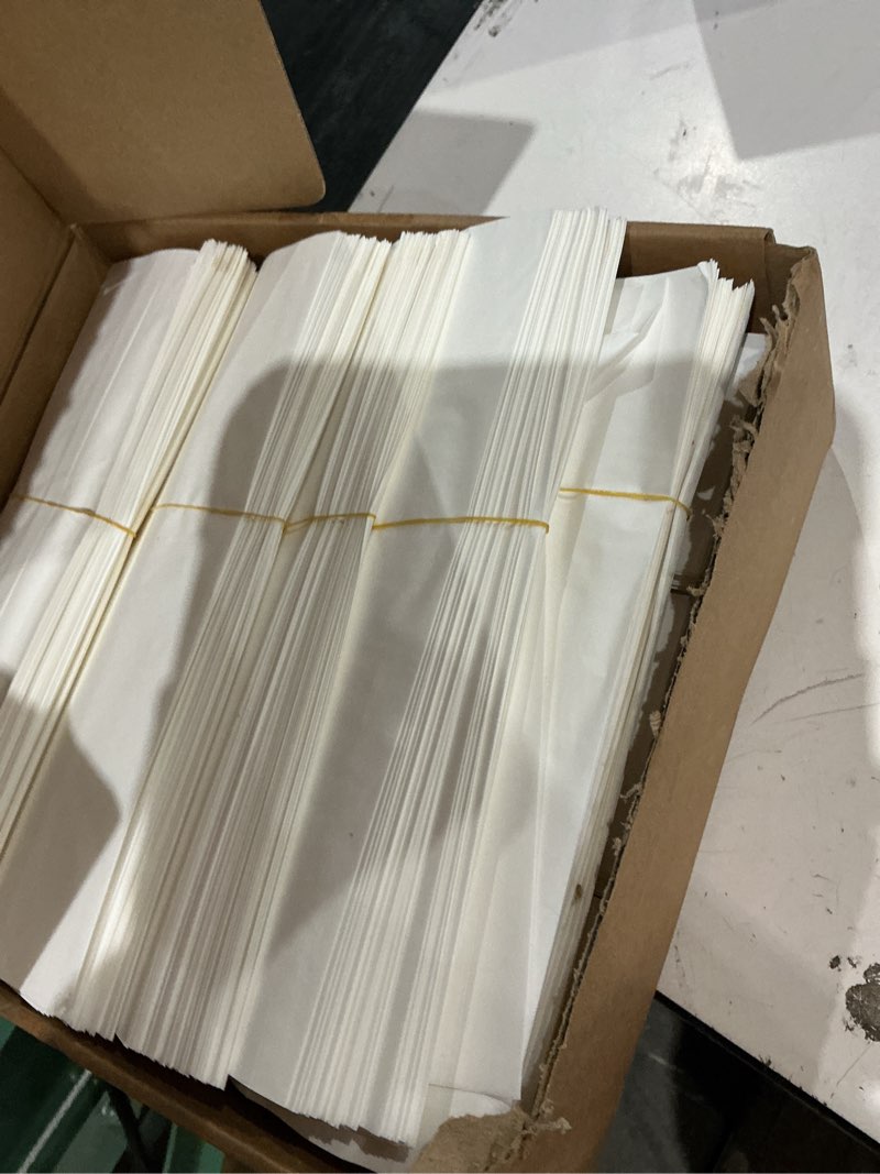 Condition photo showing Good Condition for zhehao 2000 pcs silverware churro bags white kraft sleeves paper cookie bags silverware paper utensil sleeves for bakery treats pretzel rods candy cookies kitchen, 3.1 x 9.8 inch