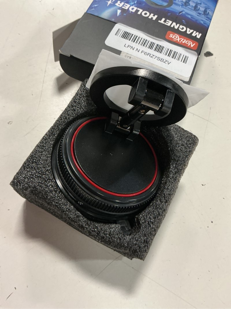Condition photo showing Good Condition for magnetic car phone holder mount, compatible with magsafe, 108lbs vacuum suction car mount, 3000gf magnetic hold, 360° adjustable foldable dashboard windshield phone mount for iphone 17-12 & android black norm