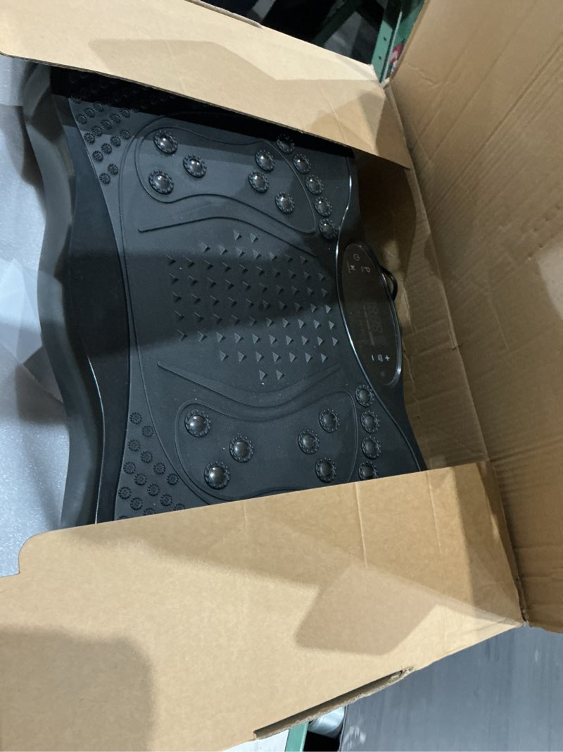 vibration plate exercise machine - whole body workout vibration fitness platform w/loop bands - home training equipment for weight loss & toning