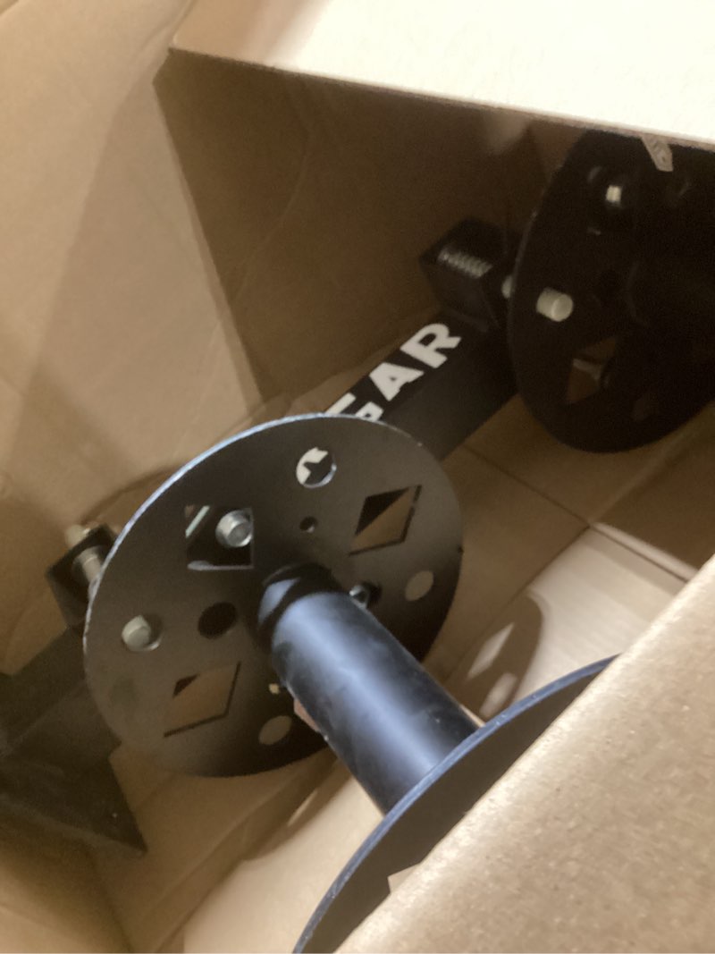 Condition photo showing Good Condition for heavy duty double welding cable lead reel, 10°tilting fixed base, accommodates 150 feet of 1/0 and 125 feet of 2/0 cable (10" reel)