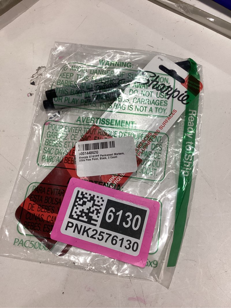 Condition photo showing Good Condition for Sharpie 37161PP Permanent Markers Ultra Fine Point Black 2 Count