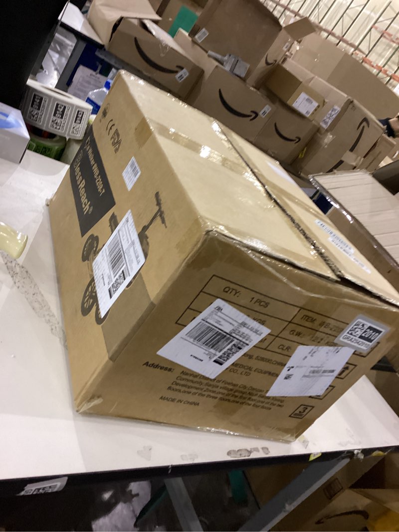 BlessReach All Terrain Steerable Knee Scooter Crutch Alternative?Deluxe Medical Scooter Double Handb