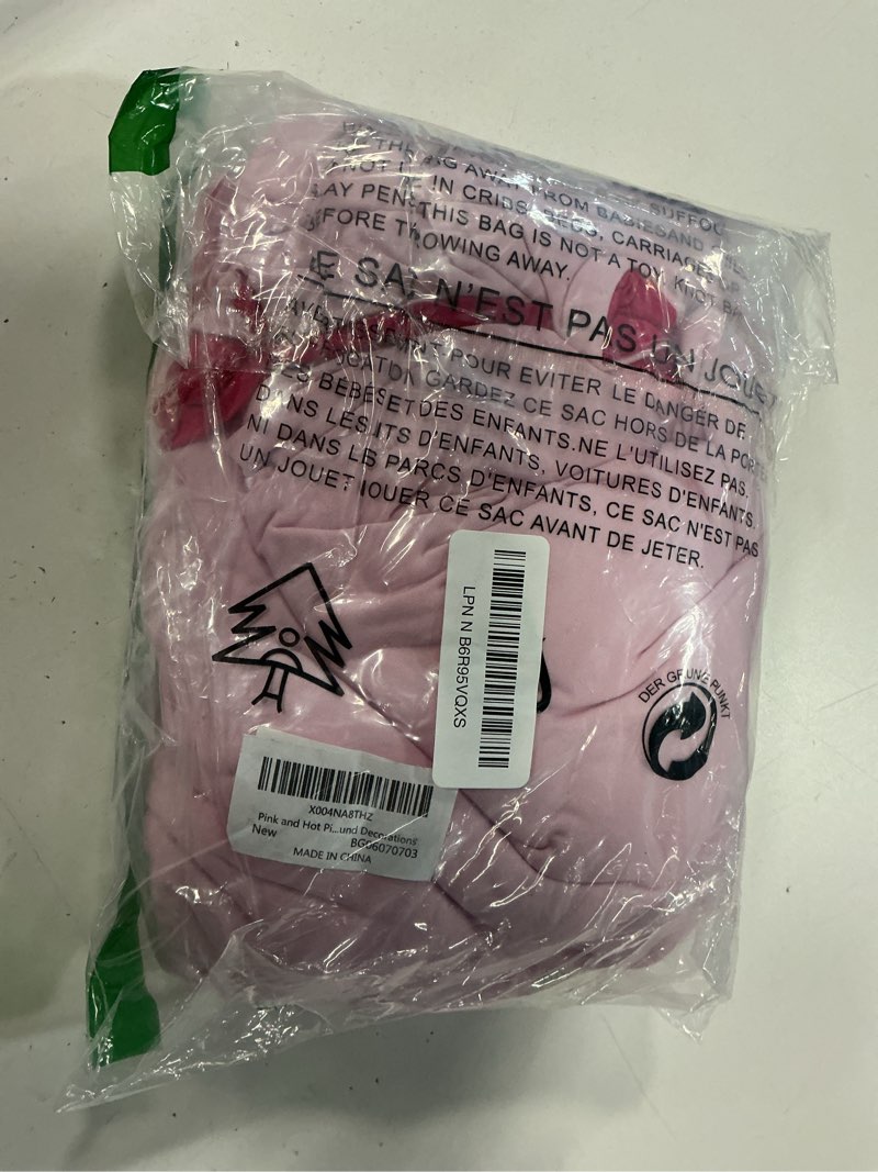 Condition photo showing Good Condition for Pink and Hot Pink Arch Cover 3 Set-7.2FT, 6.6FT, 6FT Arch Backdrop Cover Spandex Fitted 2- Color Fabric Stand Covers for Baby Shower Girls Birthday Party Wedding Photo Background Decorations 7.2FT+6.6FT+6FT Pink and Hot Pink